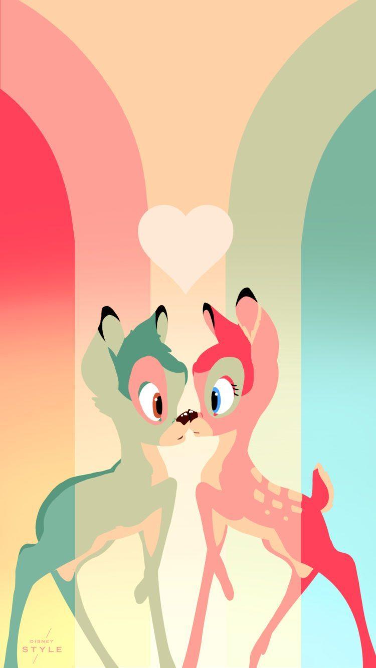 Brighten up your phone screen with these Bambi inspired wallpapers