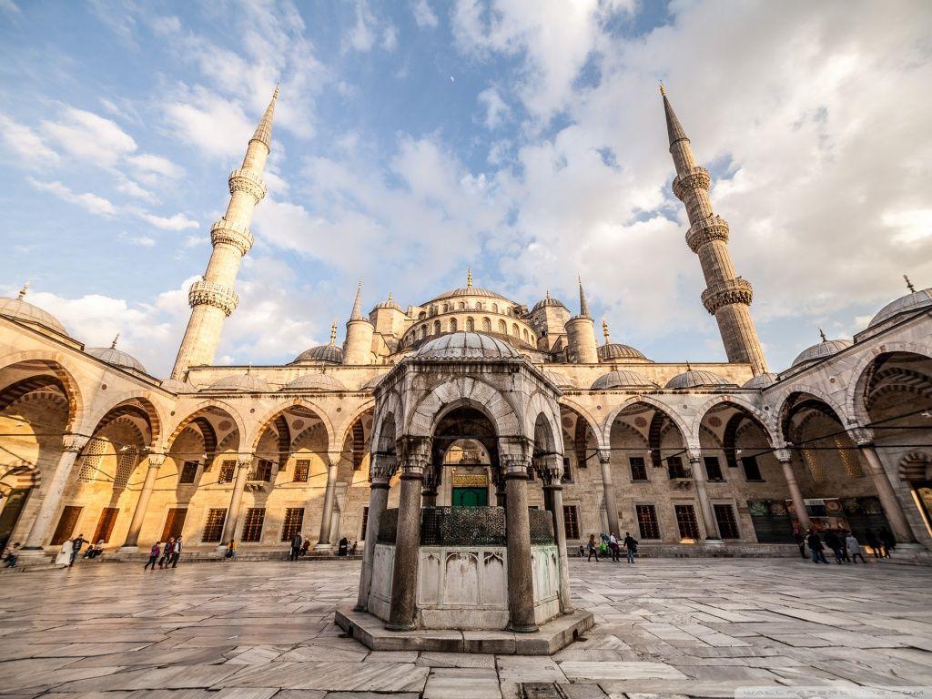 Sultan Ahmed Mosque, Istanbul, Turkey 2K desk 4K wallpapers