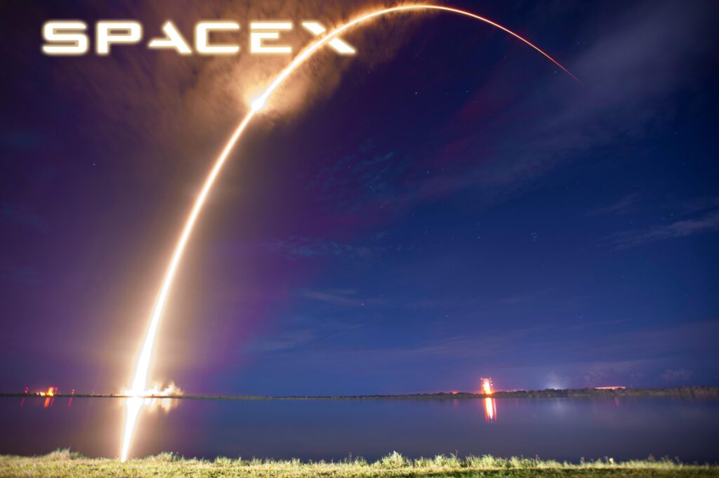 I noticed the Space X logo matches exactly with the Falcon