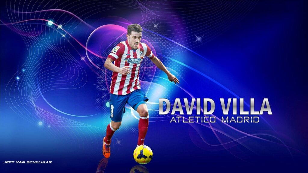 David Villa Atletico Madrid Wallpapers by jeffery