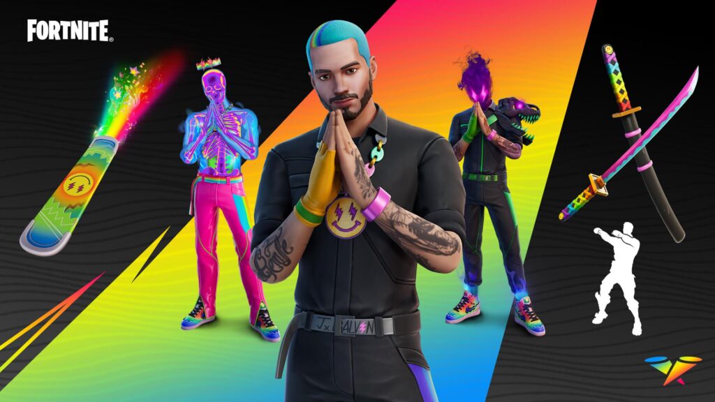New J Balvin Fortnite Icon Series Bundle & Duos Cup