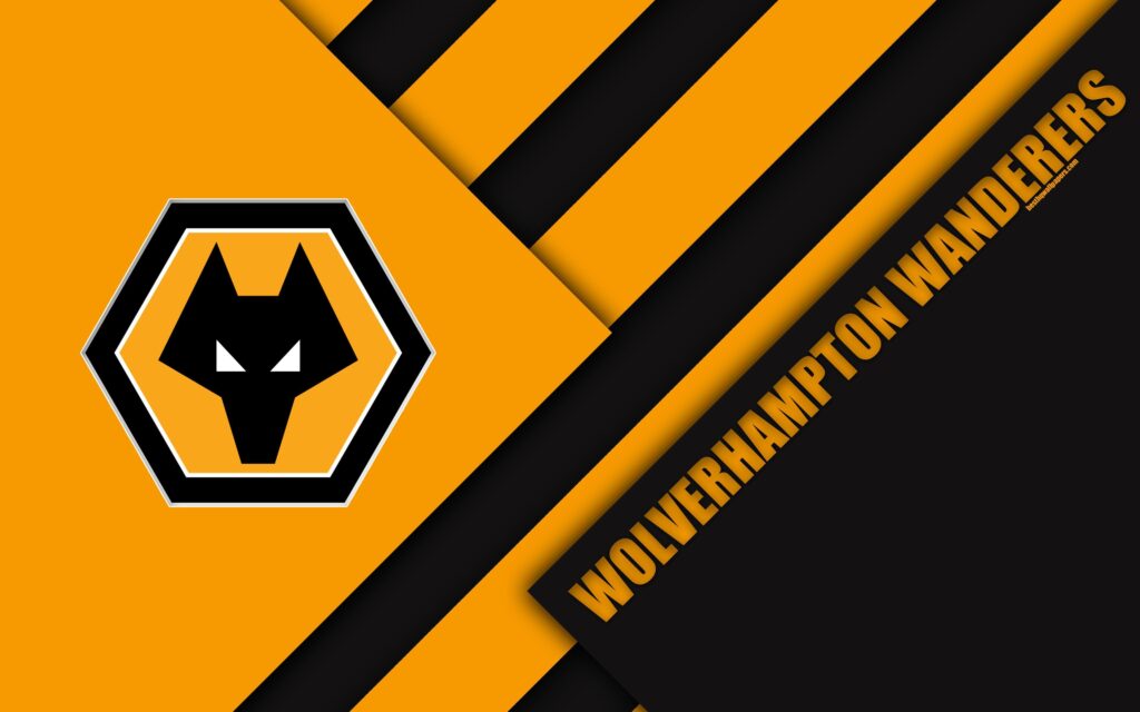 Download wallpapers Wolverhampton Wanderers FC, logo, k, orange