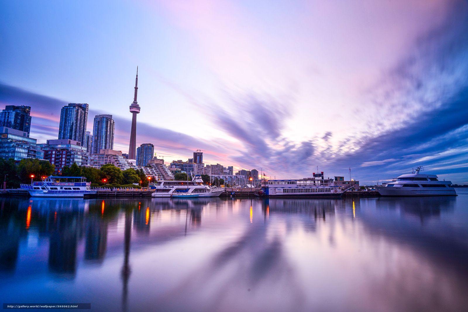 Download wallpapers Toronto, Canada, city free desk 4K wallpapers in
