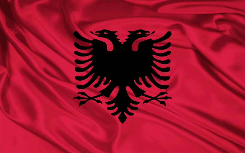 Bandera de Albania fondos de pantalla