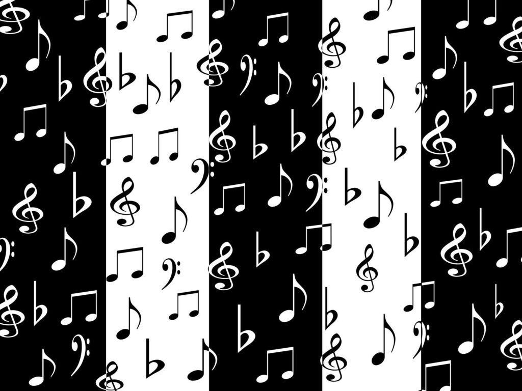 Black and white music wallpapers