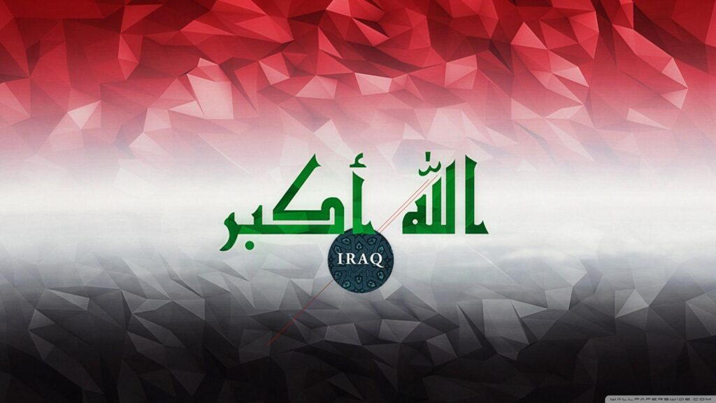 Flag of Iraq 2K desk 4K wallpapers Widescreen High Definition