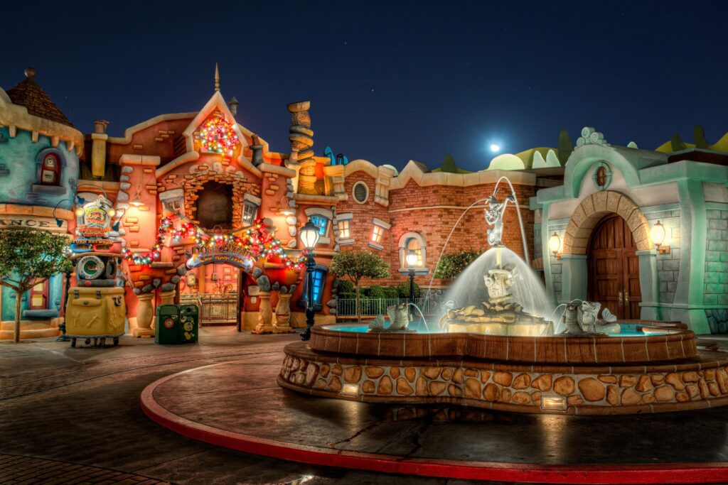 Wallpapers California Disneyland USA Fountains HDRI Parks