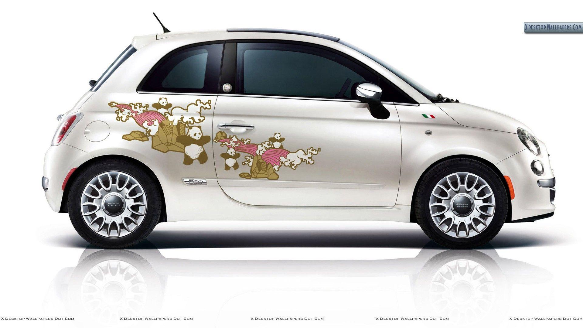Fiat First Edition – Graphic Design in White Wallpapers