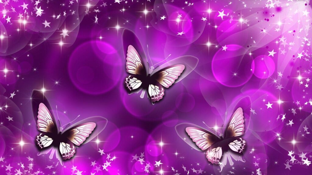 Purple Butterfly Abstract Wallpapers