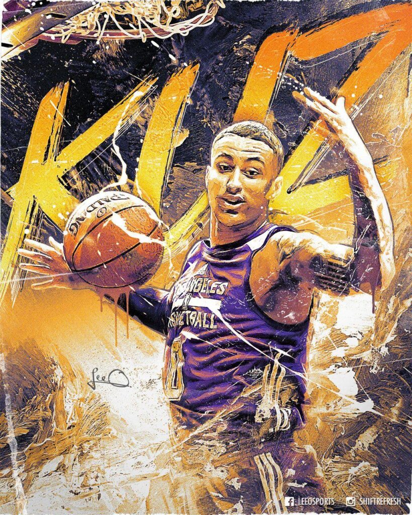 Kyle Kuzma Lakers NBA Poster Design by skythlee