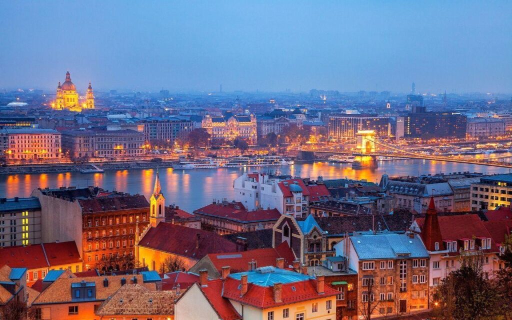 Budapest evening Hungary