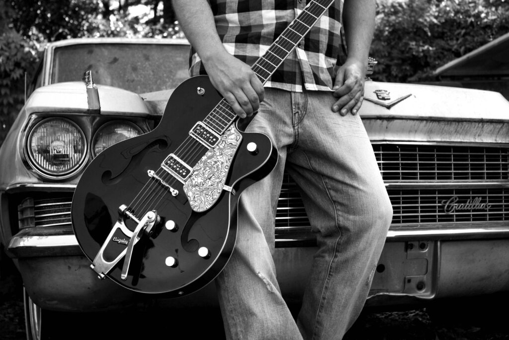 Gretsch and Cadillac wallpapers from Guitar Wallpapers