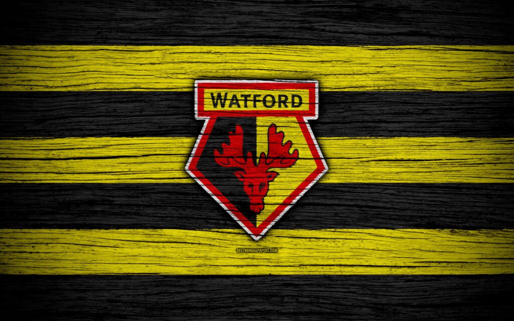 Download wallpapers Watford, k, Premier League, logo, England