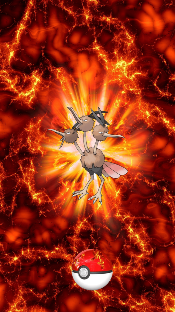 Fire Pokeball Dodrio Dodrio Doduo