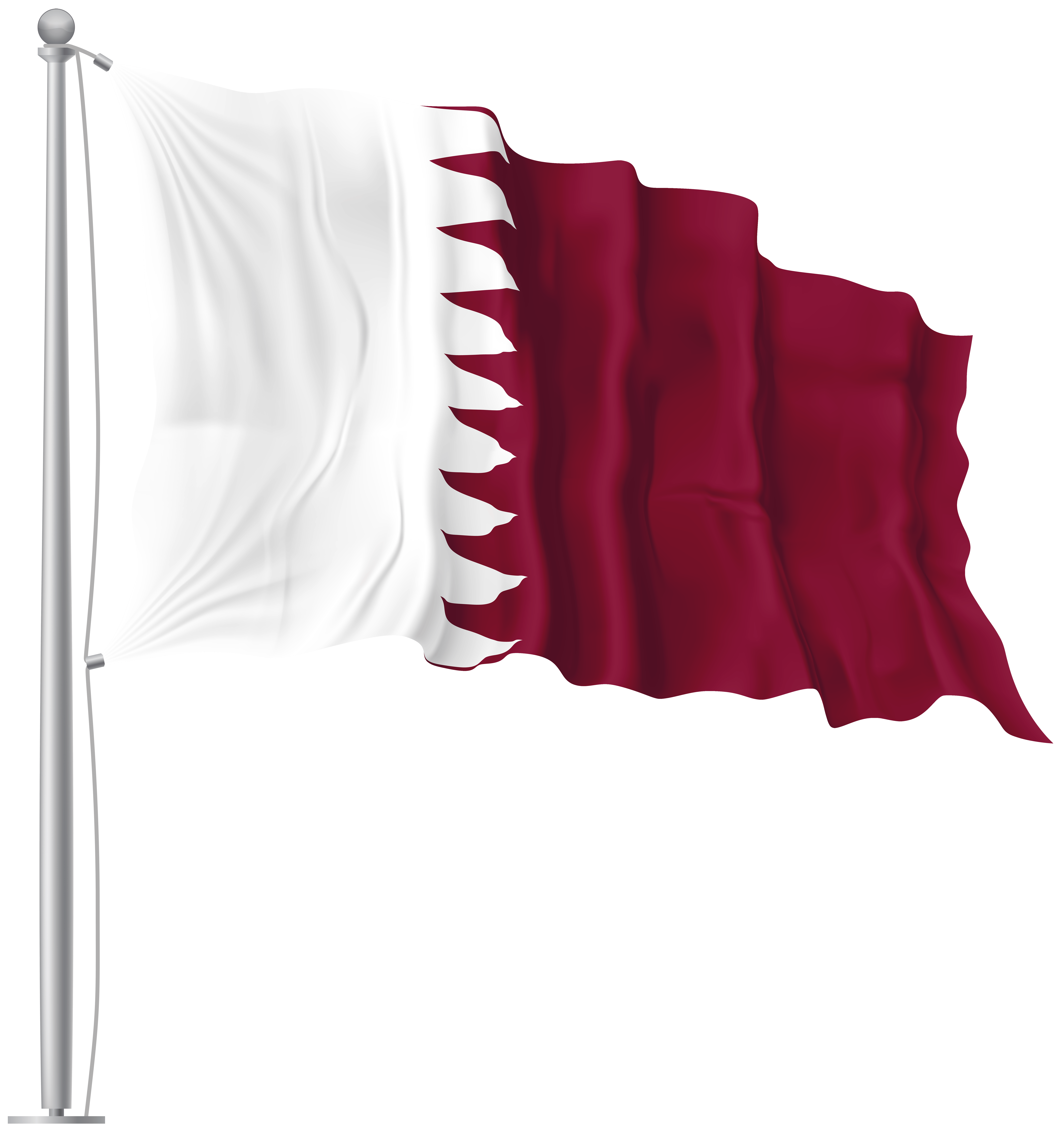 Qatar Waving Flag Wallpaper Wallpaper