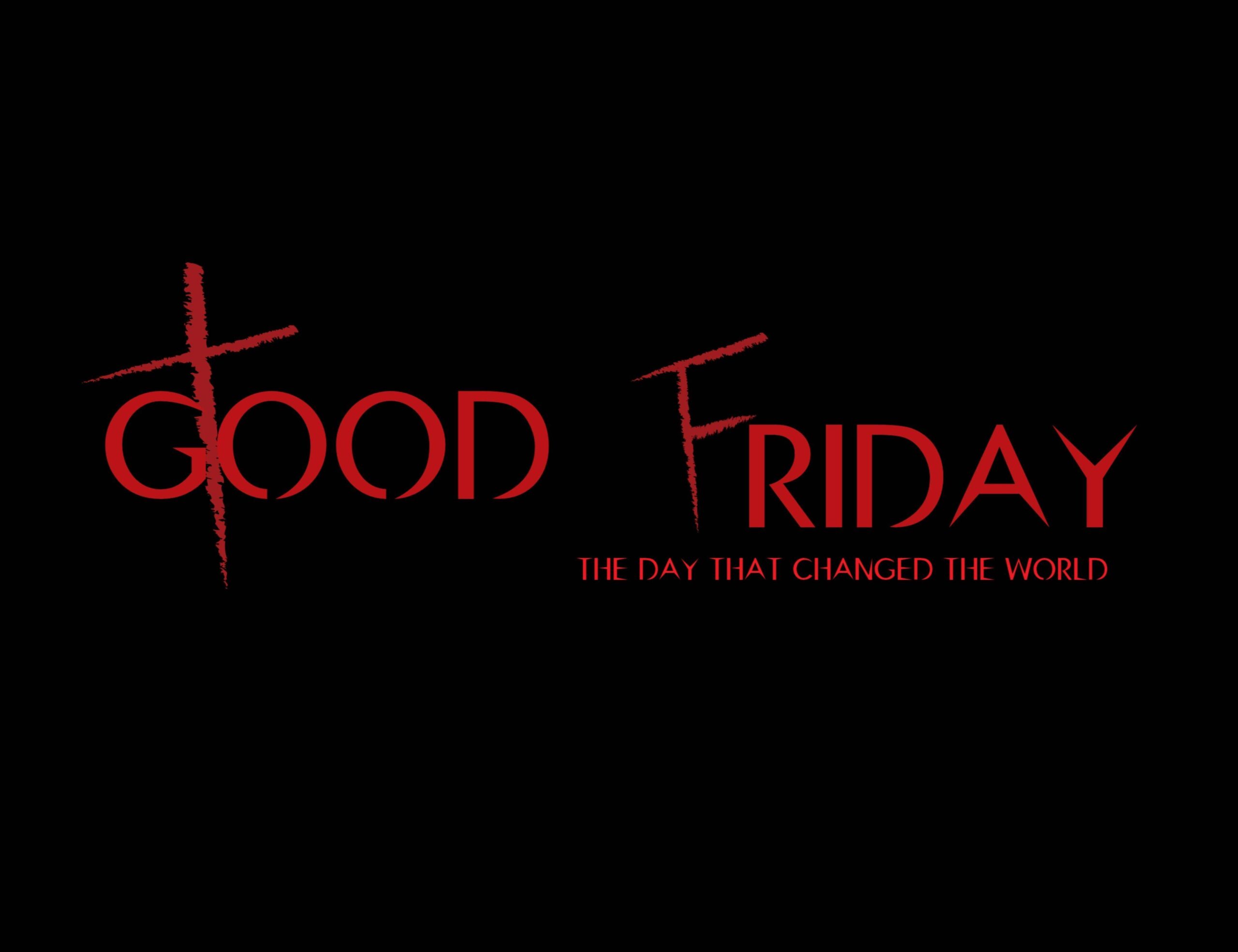 Good Friday with black backgrounds wishes Wallpaper