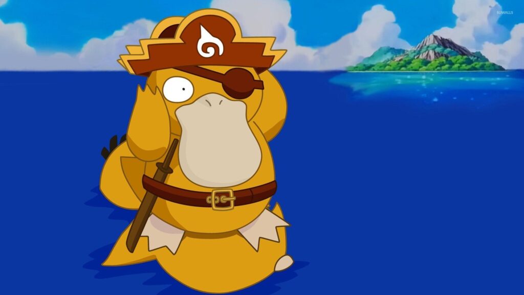 Psyduck on the water