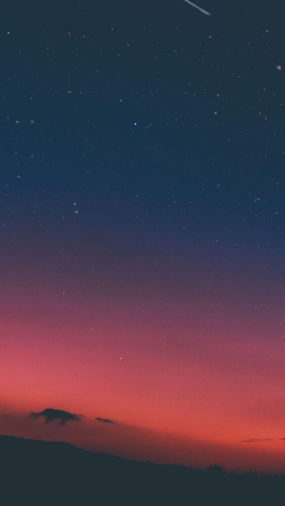 Night Sky Sunset Pink Nature