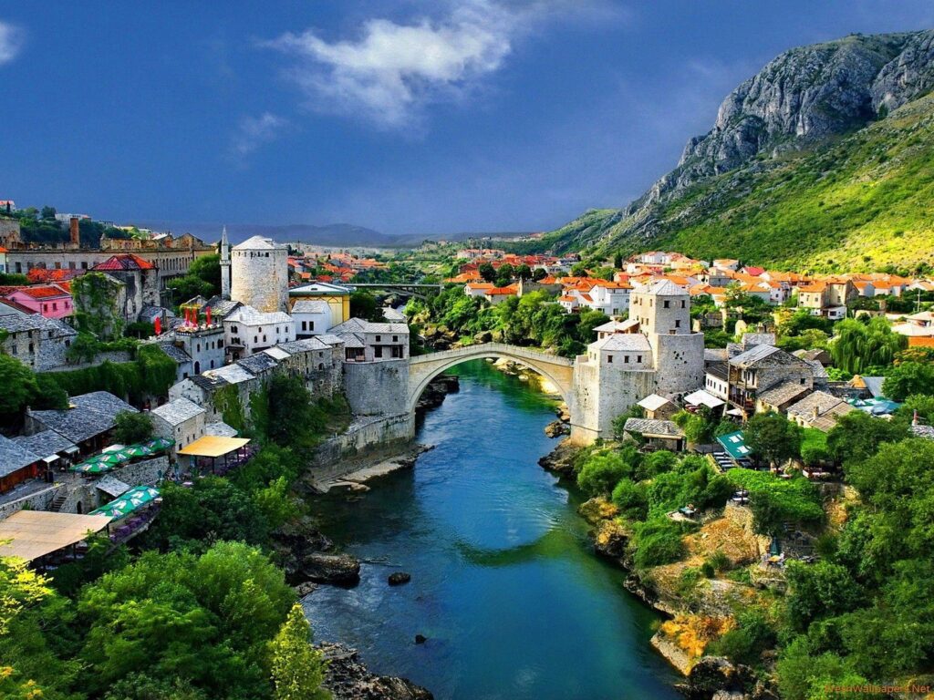 Mostar Old Bridge Bosnia and Herzegovina wallpapers