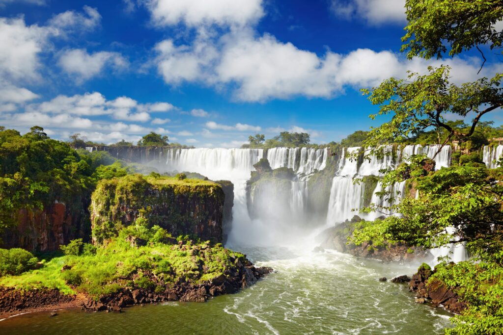 Wallpapers Iguazu Falls, Waterfall, Iguazu River, Argentina, HD, K