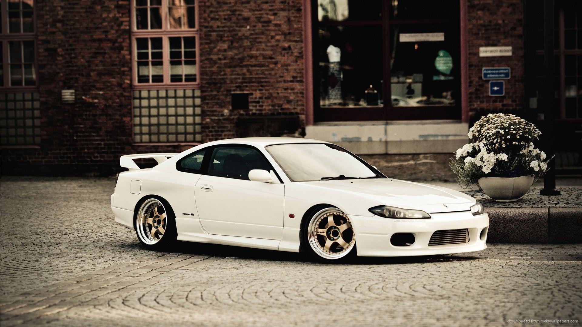 Download White Nissan Silvia S Wallpapers