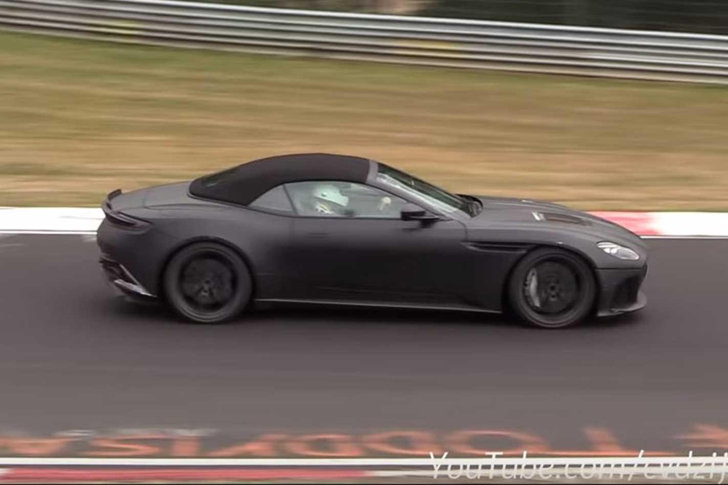 Aston Martin DBS Superleggera Volante testing Video