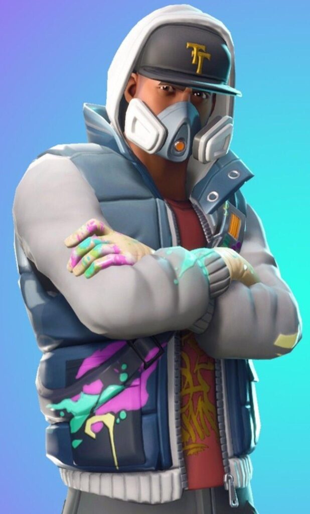 Fortnite Battle Royale Abstrakt Skin Artwork iPhone HD