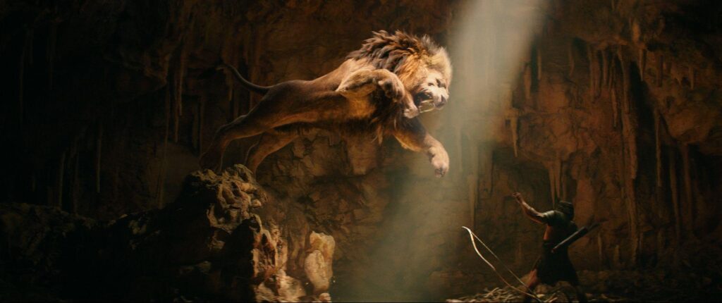Hercules Wallpaper Dwayne Johnson Battles a Lion, a Giant Boar, and