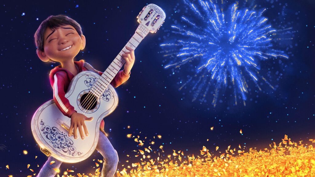 UHD K Coco Miguel Playing Guitar Animated Movie