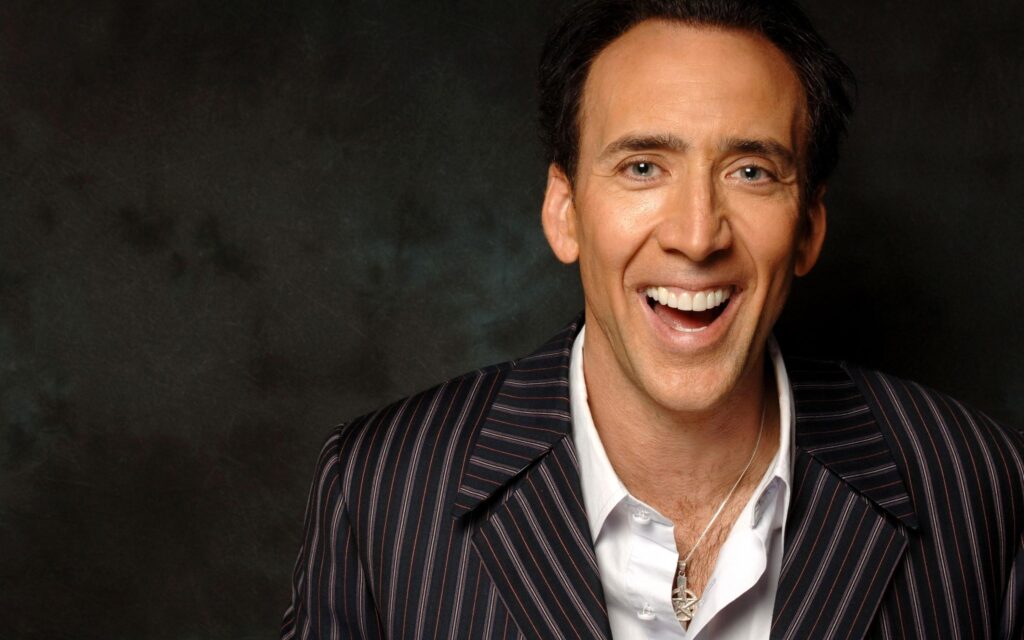 Download Nicolas Cage, Actor, Smiling, Suit Wallpapers for