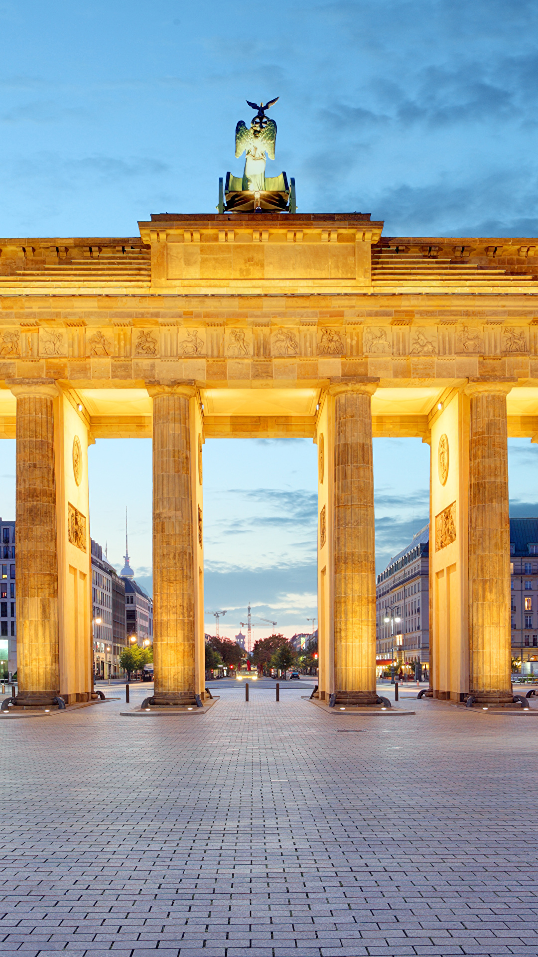 Wallpaper Cities Berlin Germany Town square Brandenburg Gate