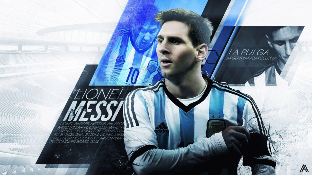 Messi Desk 4K Backgrounds