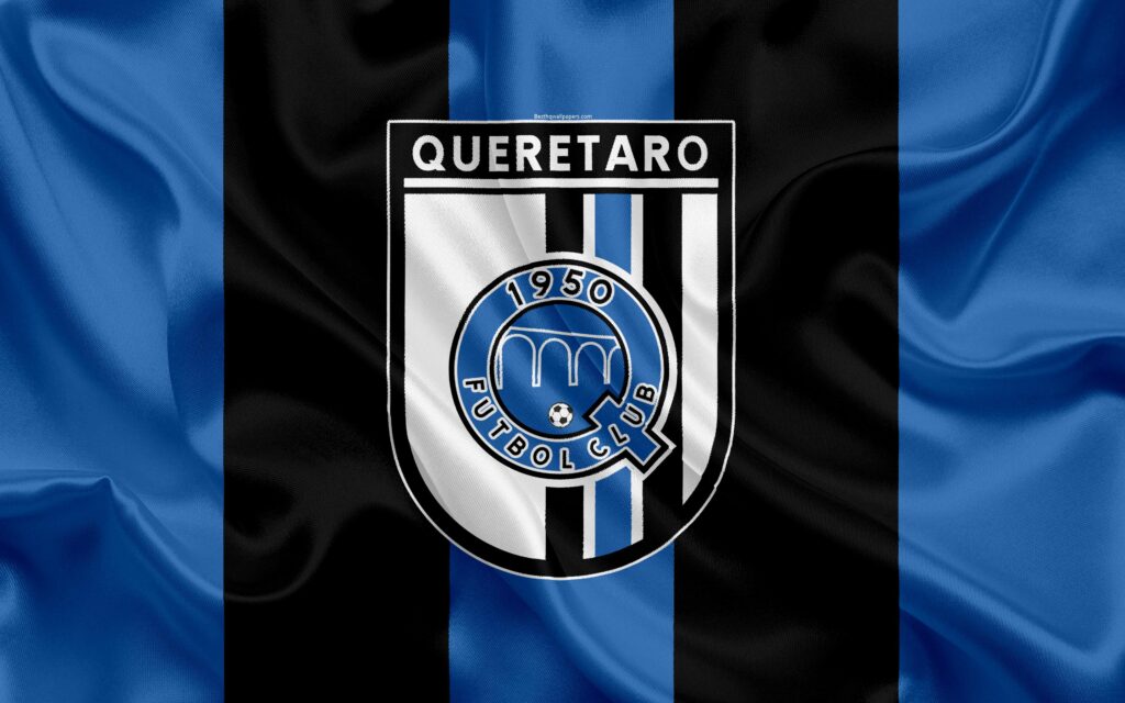Download wallpapers Queretaro FC, k, Mexican football club, emblem