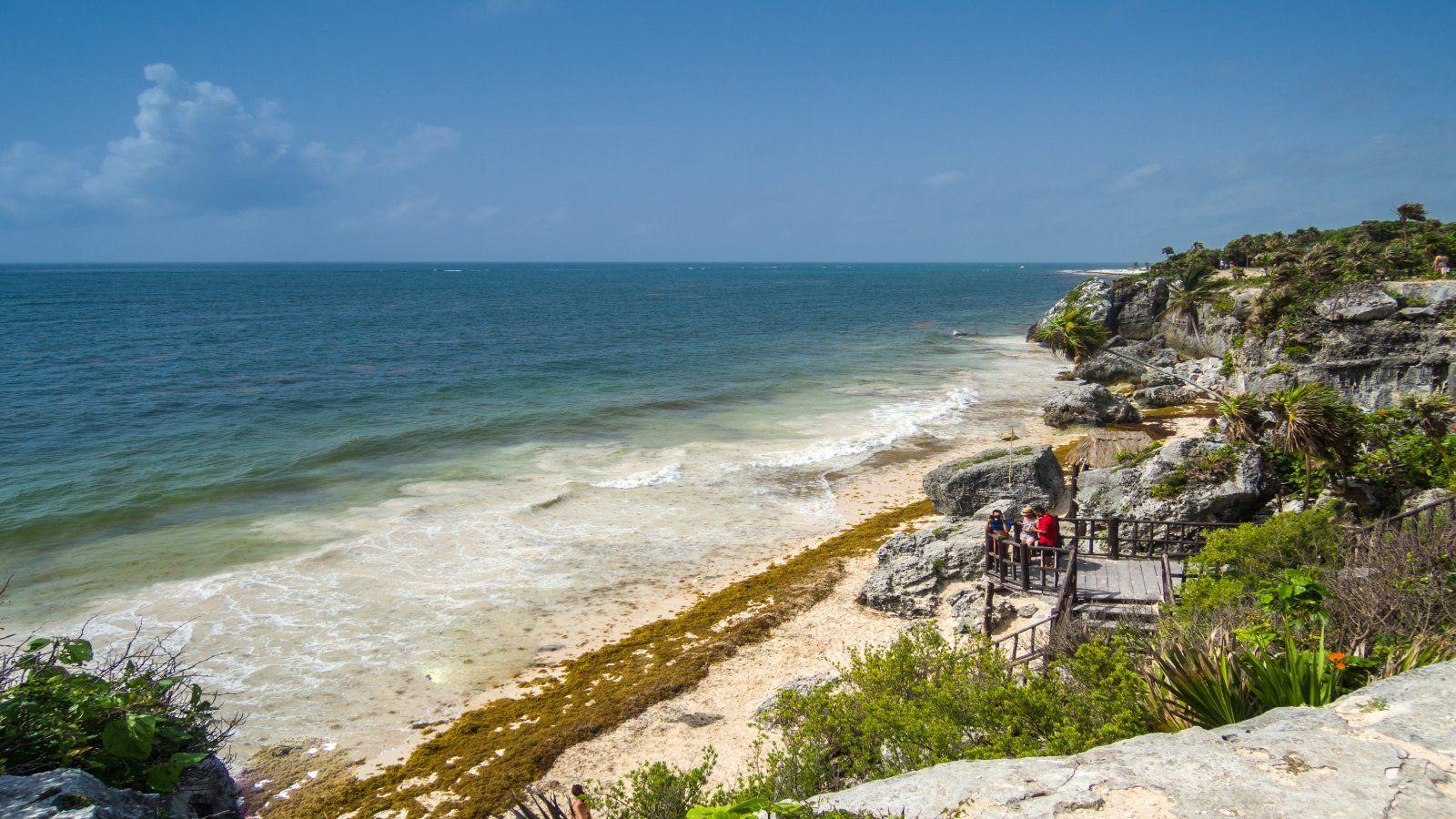 File Tulum Maya Ruins Mexico Beach Wikimedia