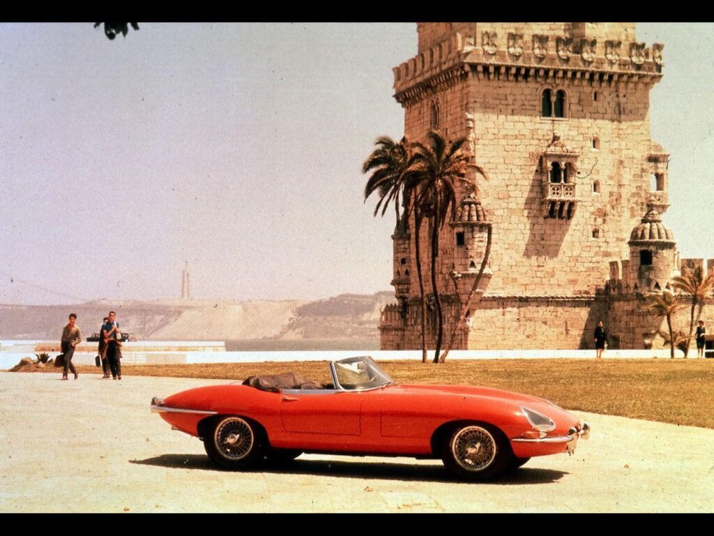 Jaguar e Type Cabrio Classic Car × Wallpapers