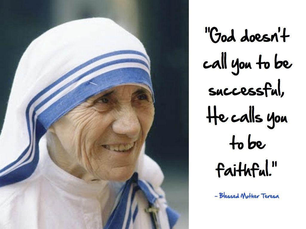Mother Teresa Success Quote Wallpapers