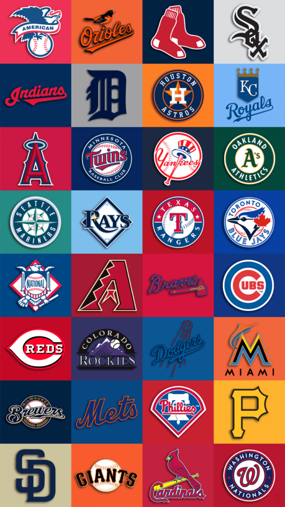 MLB team logos iPhone Wallpapers