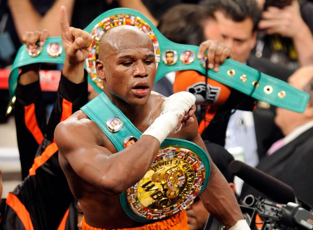 Floyd Mayweather Jr won the belt wallpapers and Wallpaper