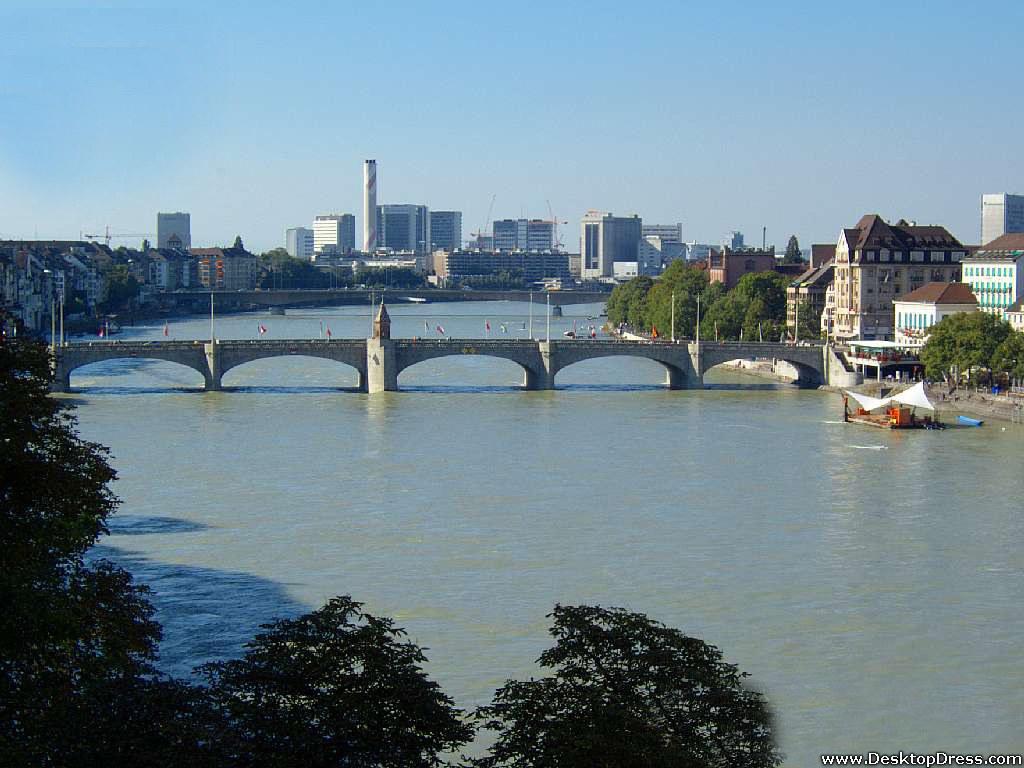 Desk 4K Wallpapers » Natural Backgrounds » Rhine, Basel, Switzerland