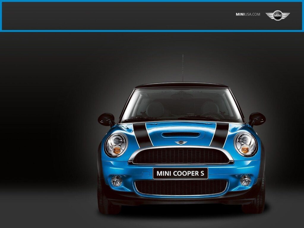 Mini Cooper Blue Exclusive 2K Wallpapers