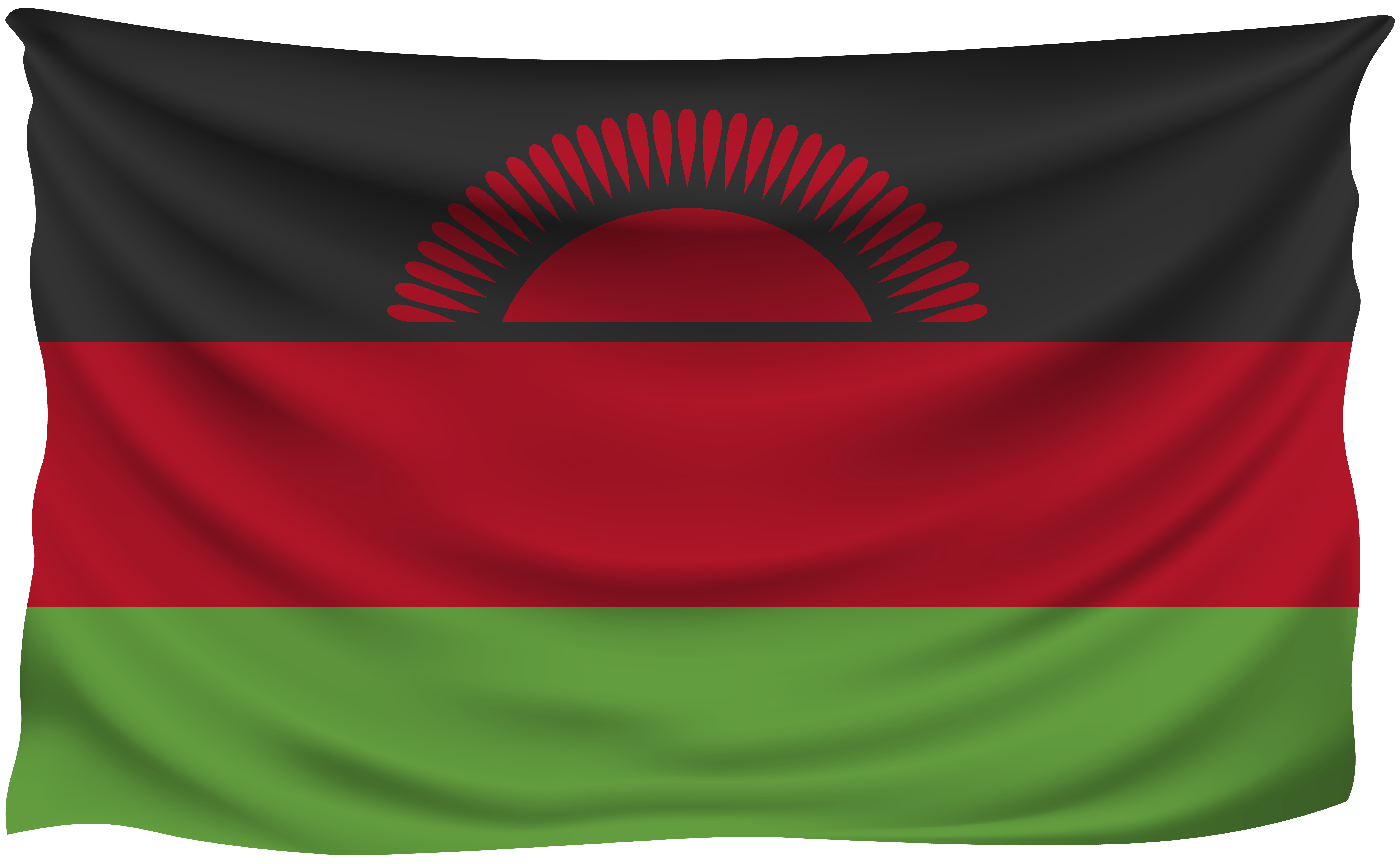 Malawi Wrinkled Flag