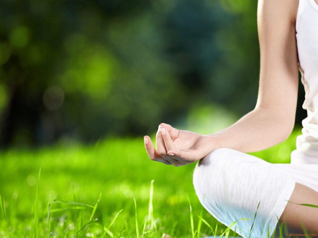 Yoga on the Grass wallpapers