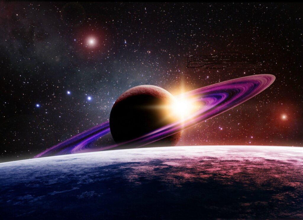 Saturn Rising 2K Wallpapers Amazing | Wallpapers Space high