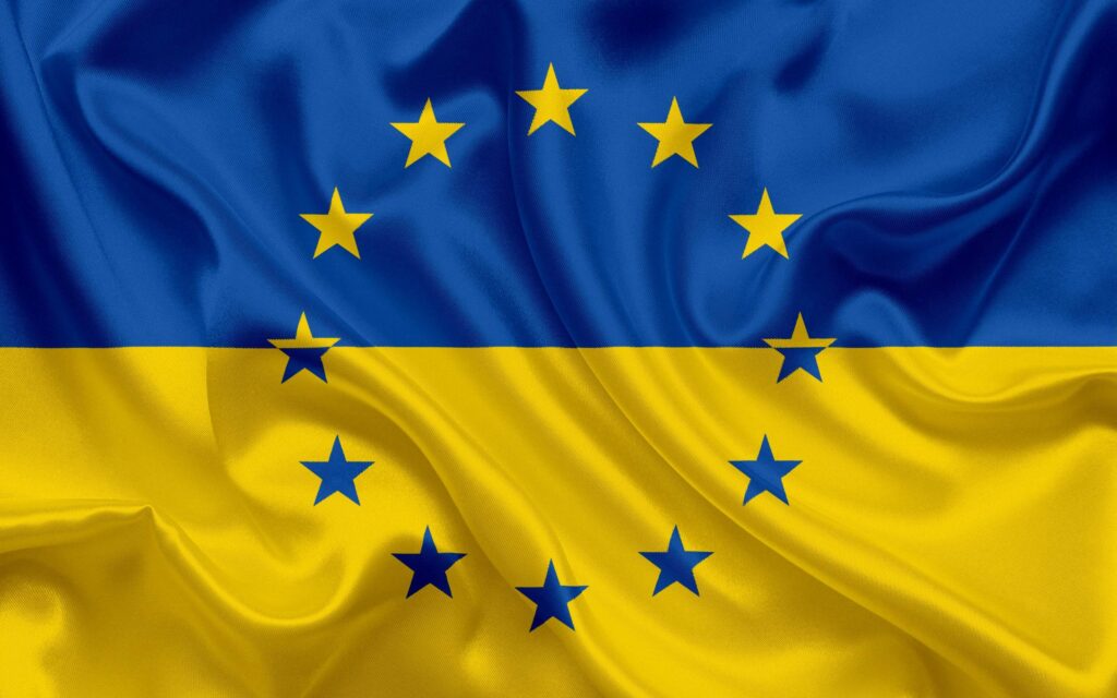 Download wallpapers Ukraine, Europe, Ukrainian flag, flag of Ukraine