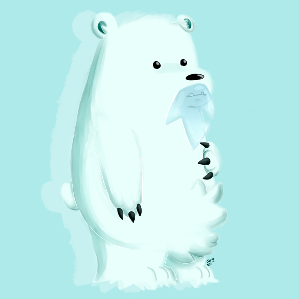 Ice Beartic’ iPhone Case by SpikyRed
