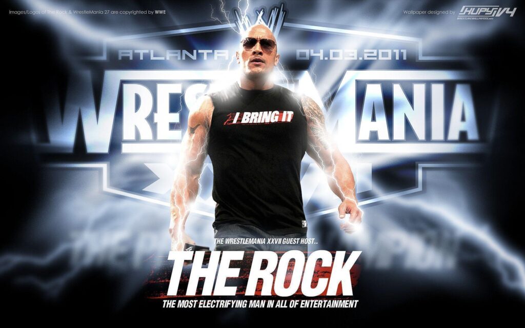 NEW WrestleMania The Rock wallpaper!
