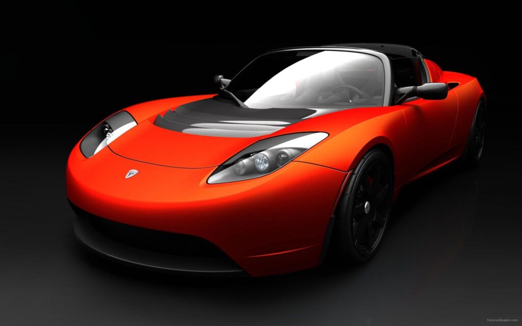 K Tesla Roadster Sports Car