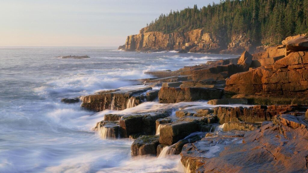 Otter cliff acadia np maine wallpapers