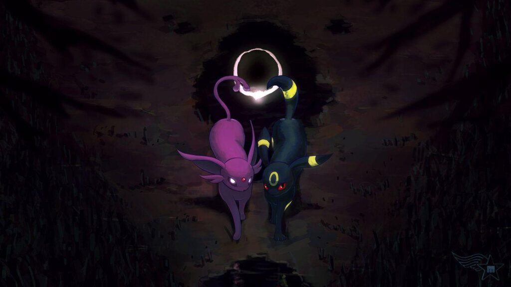 Umbreon and Espeon by Akurakai