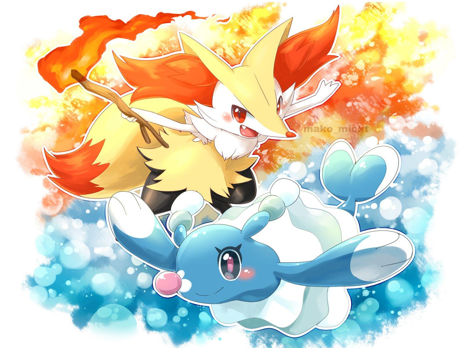 Braixen and Brionne are ready to perform!